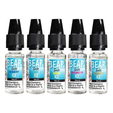 10mg Bear Flavours Ice 10ml Nic Salts (50PG/50VG)