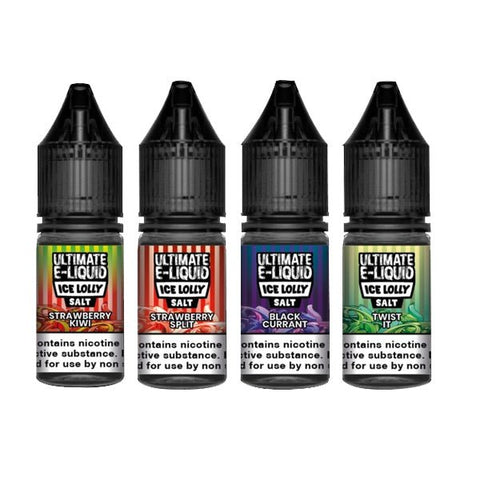 10mg Ultimate E-liquid Ice Lolly Nic Salts 10ml (50VG/50PG)