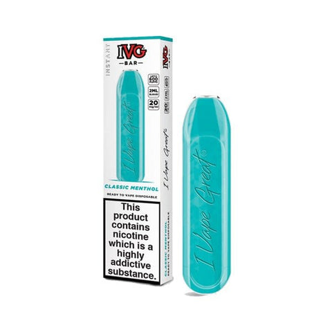 20mg I VG Bar 600 Puffs Disposable Vape