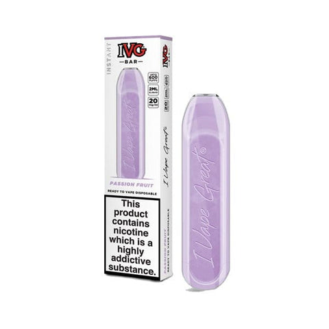 20mg I VG Bar 600 Puffs Disposable Vape