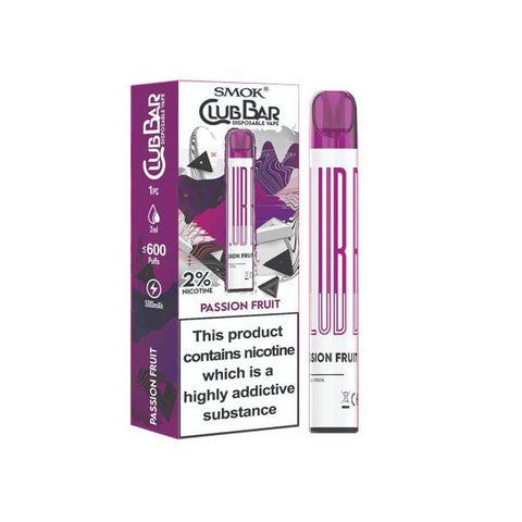 20mg Smok Club Bar Disposable Vape Pen 600 Puffs