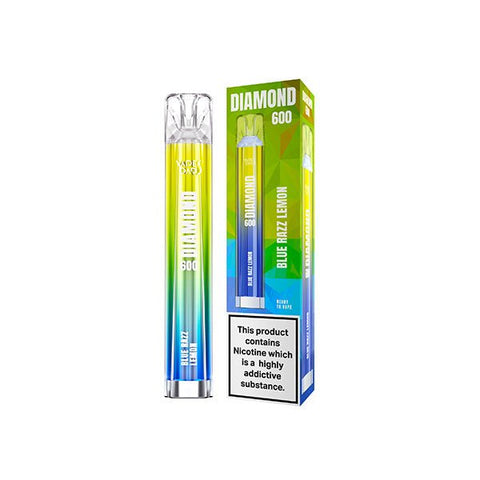 20mg Vapes Bars Diamond 600 Disposable Vape Device 600 Puffs