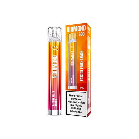 20mg Vapes Bars Diamond 600 Disposable Vape Device 600 Puffs