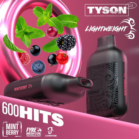 Tyson 2.0 Lightweight 600 Disposable Vape