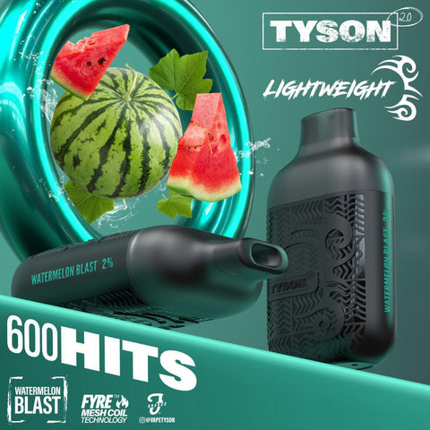 Tyson 2.0 Lightweight 600 Disposable Vape