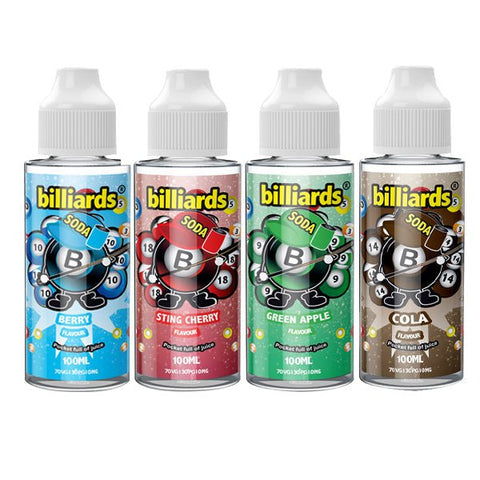 Billiards Soda Range 0mg 100ml Shortfill (70VG/30PG)