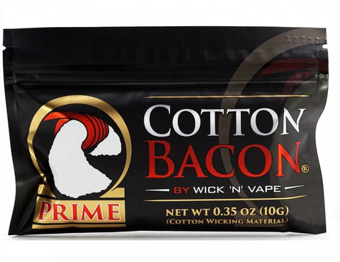 Cotton Bacon PRIME By Wick 'N' Vape Organic Wicking Material Tasteless